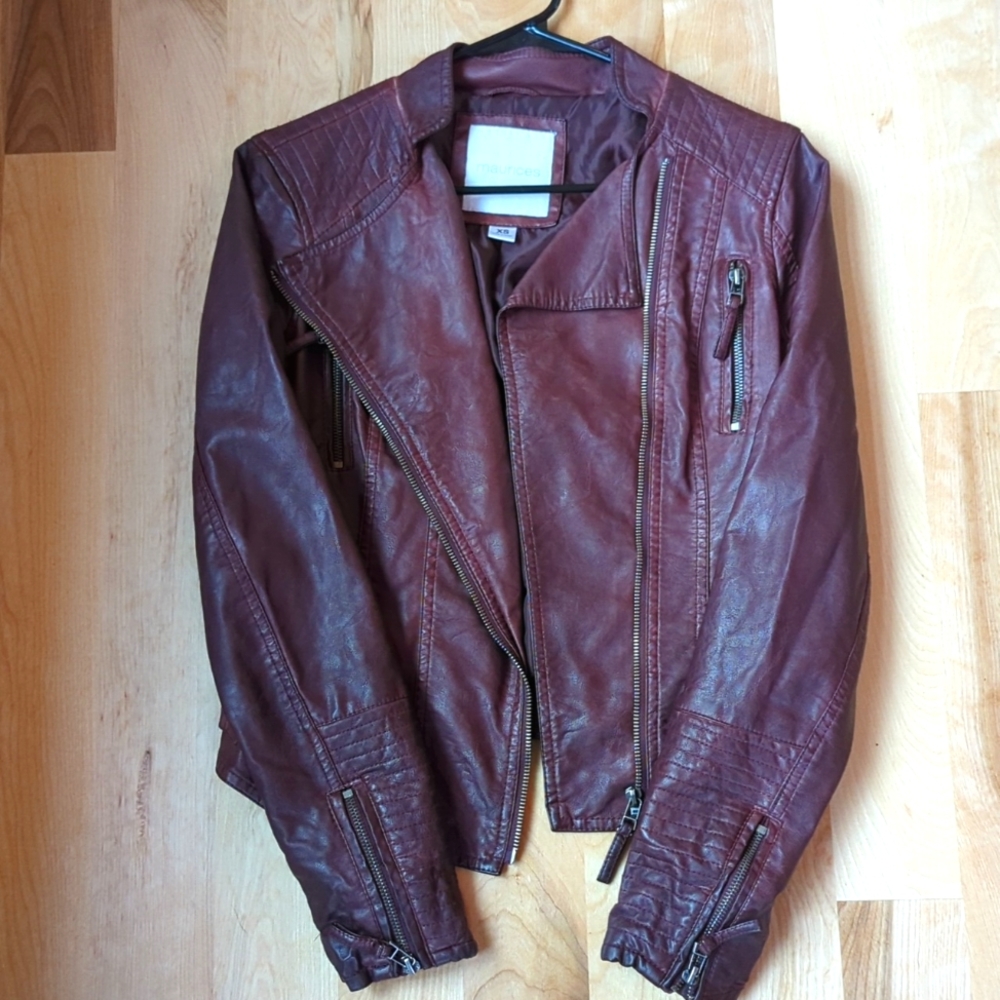 Faux leather jacket